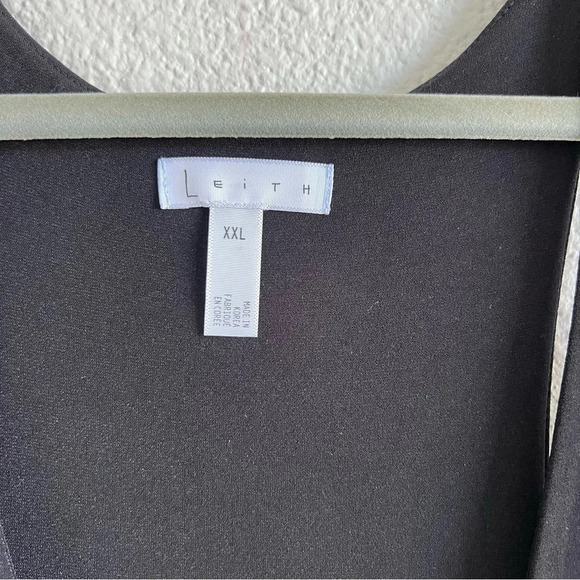 Leith Women’s Black Sleeveless Polyester Blend Dress - Picture 5 of 11